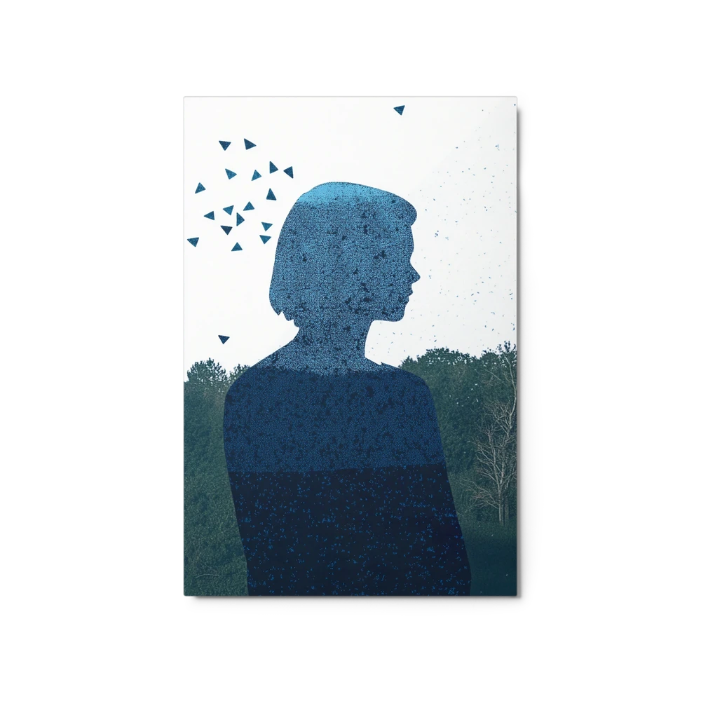 Reflective Forest Silhouette | Art Print