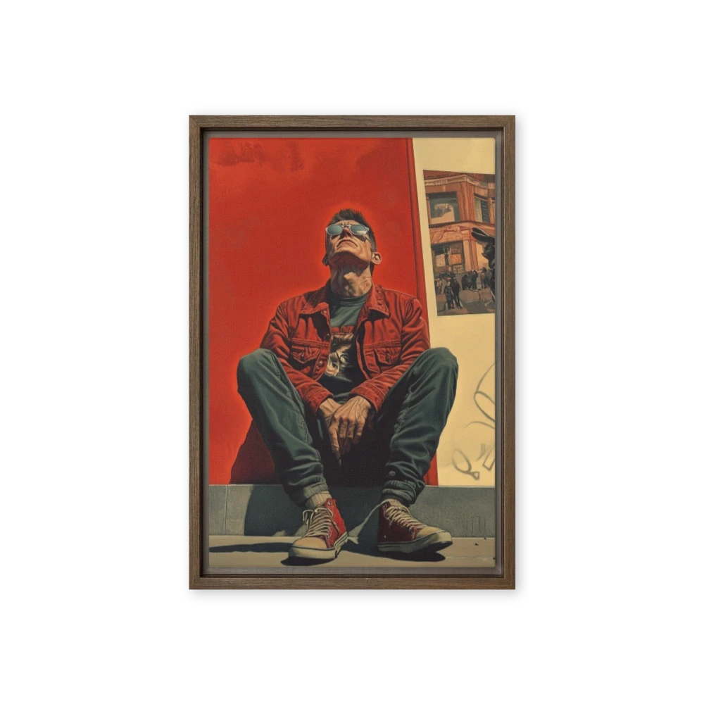 Urban Portrait of a Man in Red