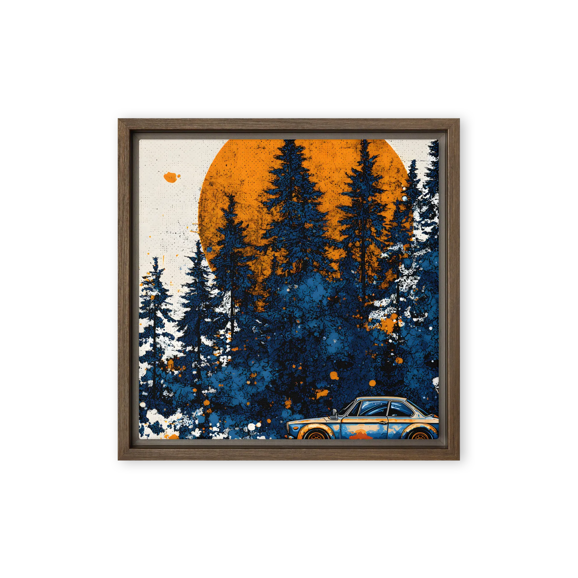 Modern Wall Art with Impasto and Graphic Depth — Texture & Depth
