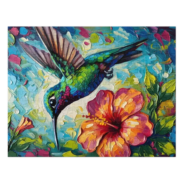 Hummingbird in Bloom | Jigsaw Puzzles