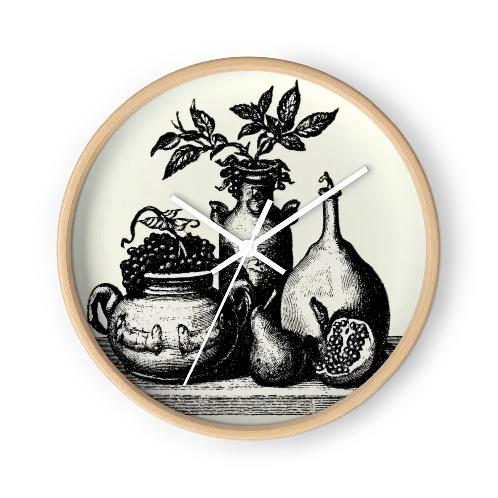 Pomegranate and Vessels | Wall Clock