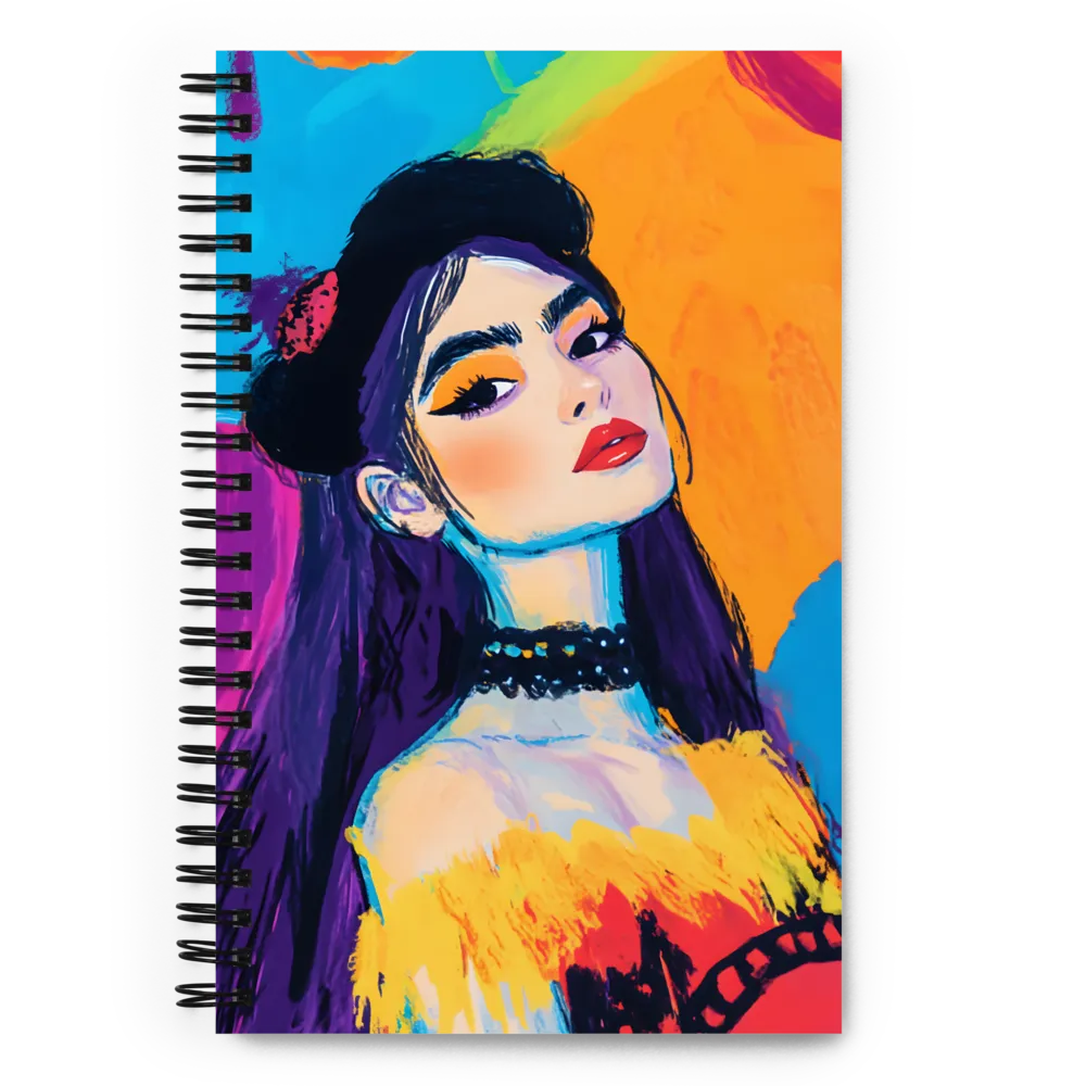 Vibrant Pop Portrait 
 Spiral Notebook | 140 pages