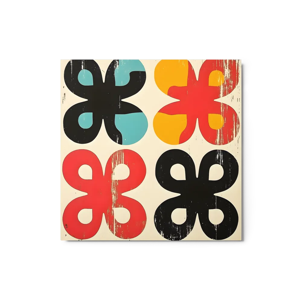 Retro Blossom Abstraction | Art Print