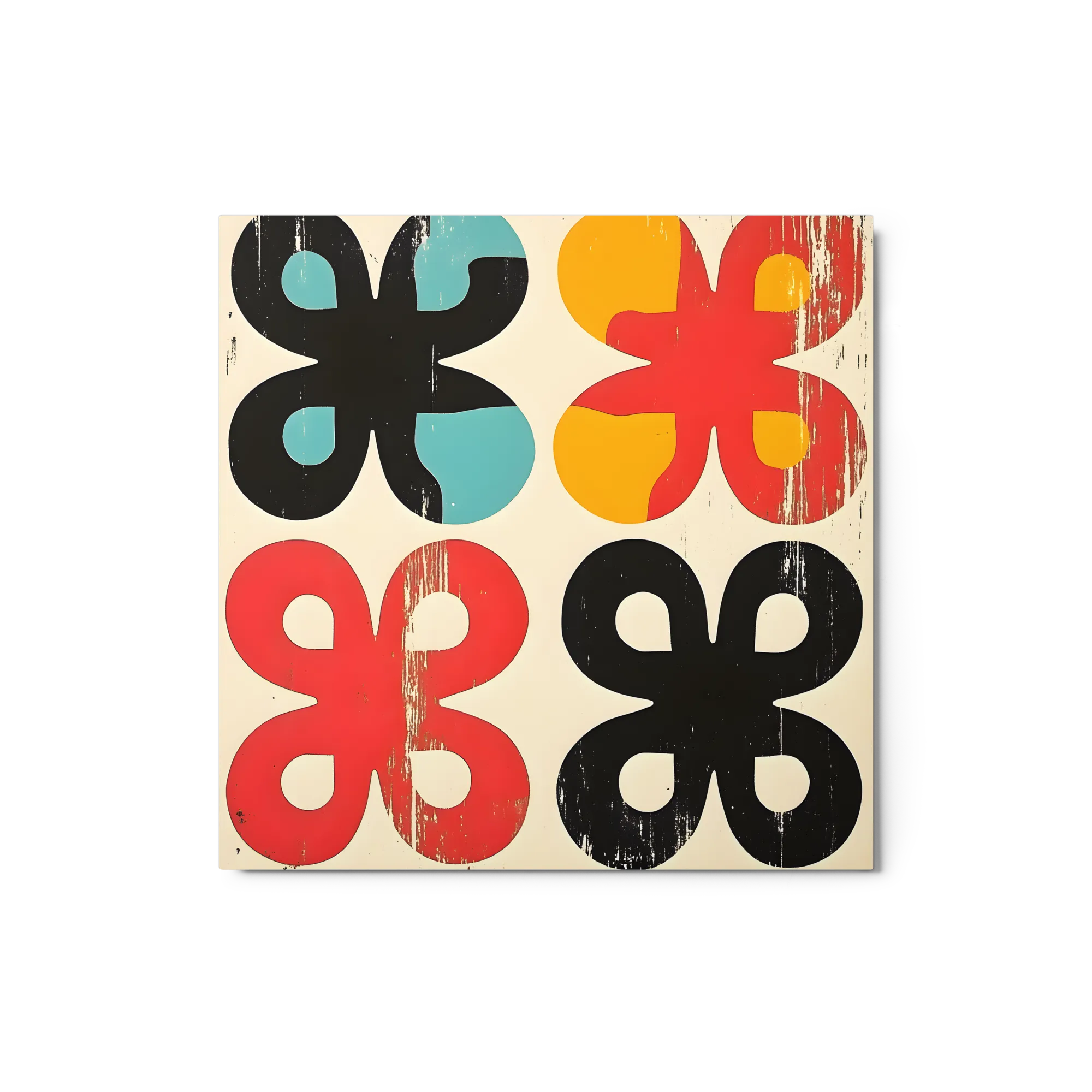 Retro Blossom Abstraction 
 Canvas | 30″x 30″