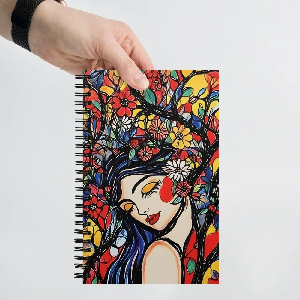 The Stained Glass Garden 
 Spiral Notebook | 140 pages