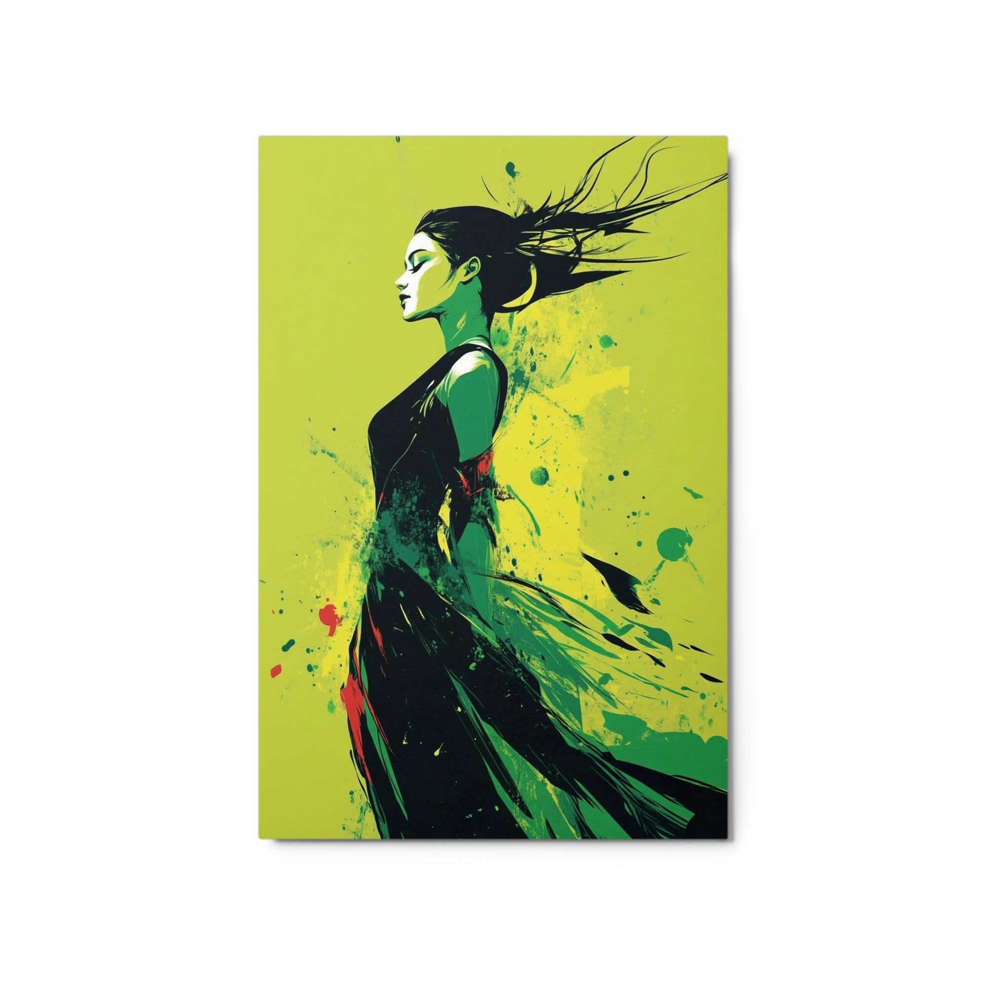 Profile Illustration of a Woman in Motion