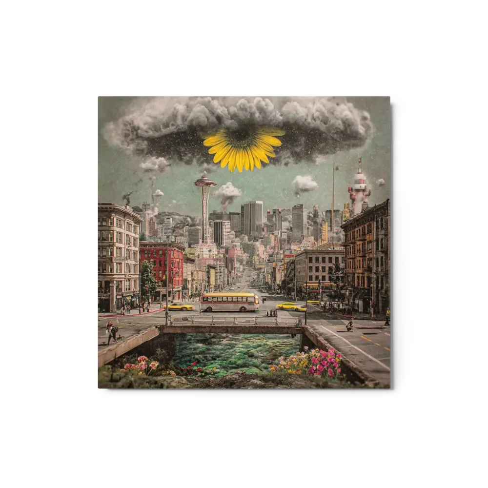 Sunflower Over Seattle | Art Print