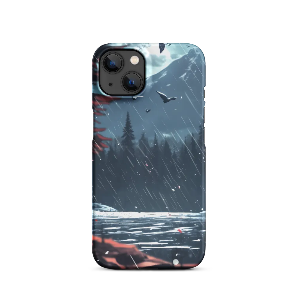 Serene Landscape with Lake and Mountains | Phone Case