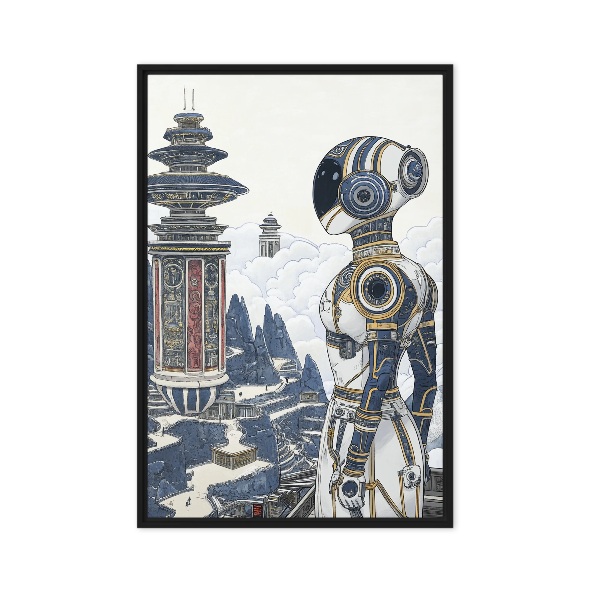 Futuristic Android Metropolis | Art Print