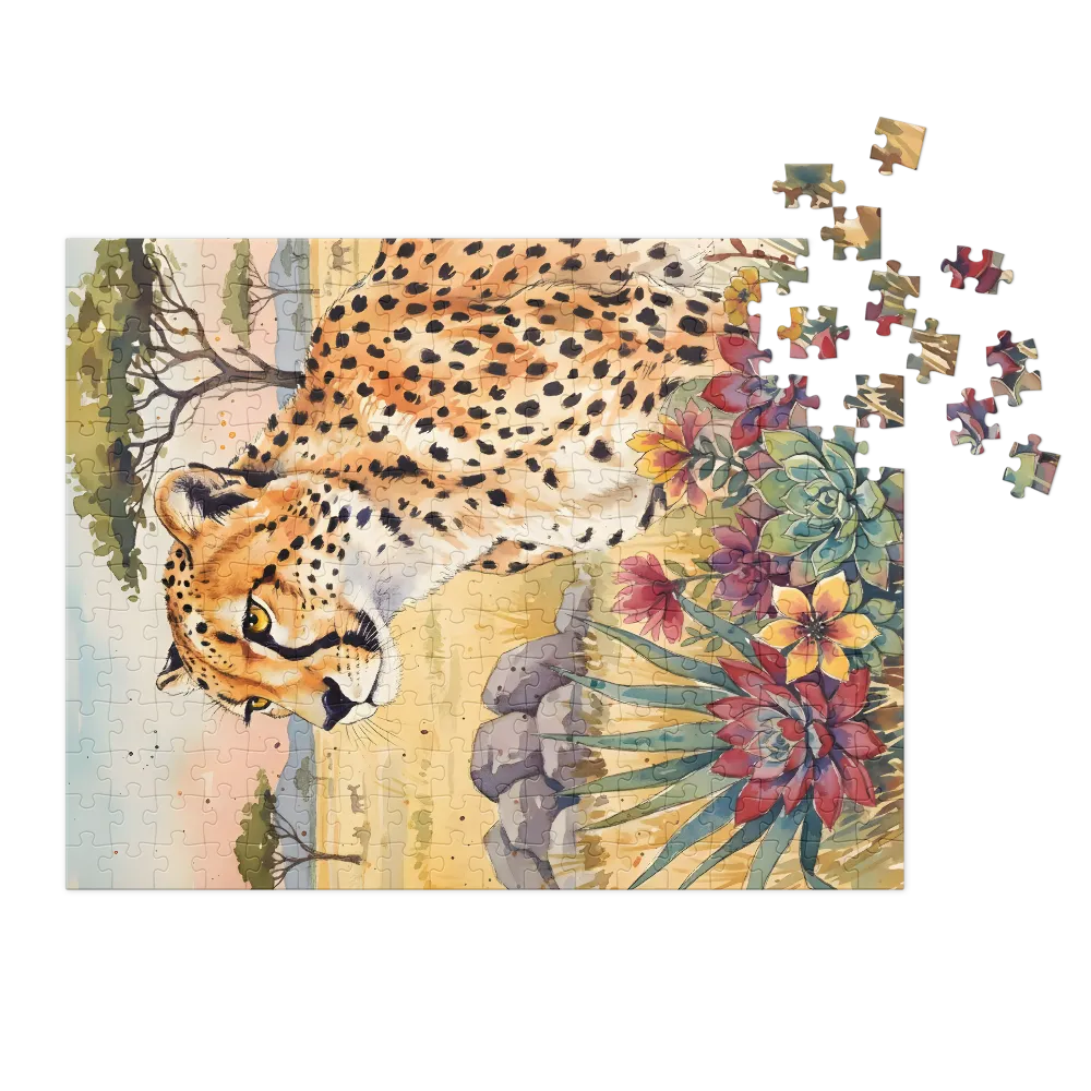Cheetah in Bloom