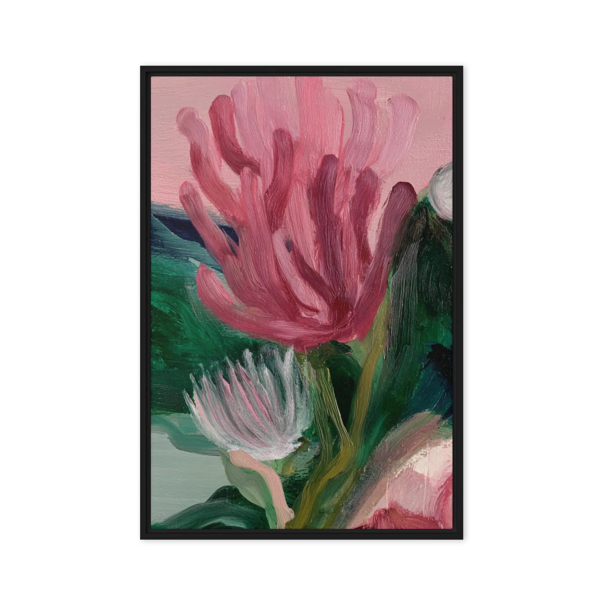 The Sculptural Petal — Heavy impasto ridges