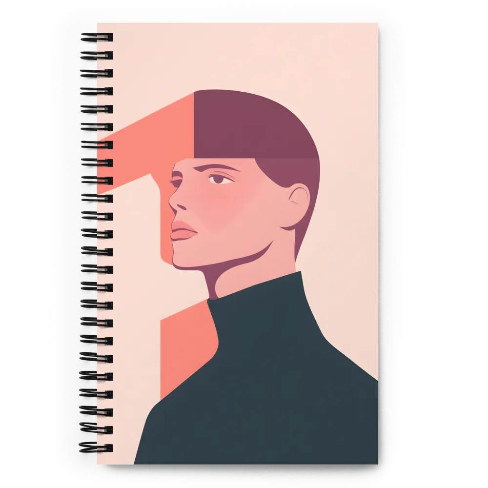 Contemplative Profile 
 Spiral Notebook | 140 pages