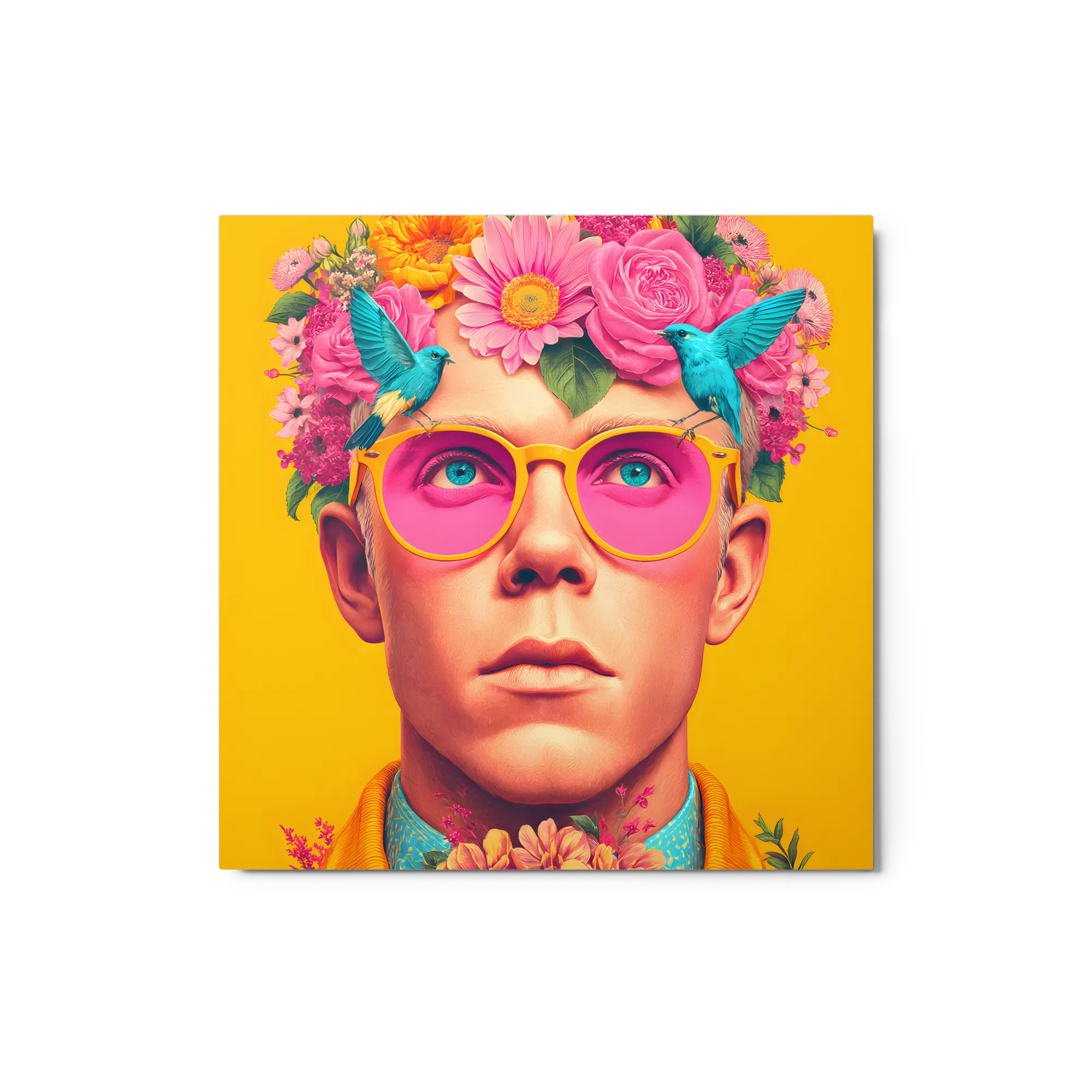 Whimsical Floral Portrait