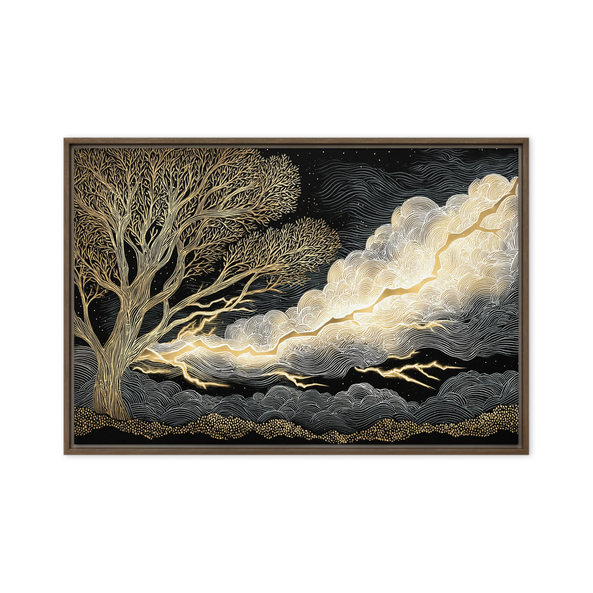 The Golden Tempest | Art Print