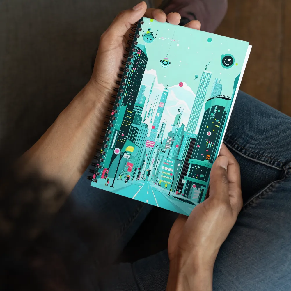 Neo-Metropolis Dreamscape 
 Spiral Notebook | 140 pages