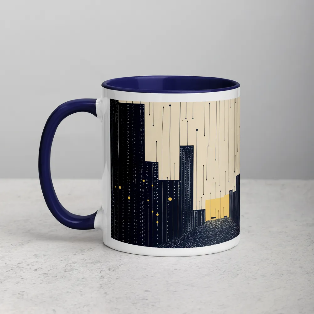 Nocturnal Shower 
 Mug with Blue inside