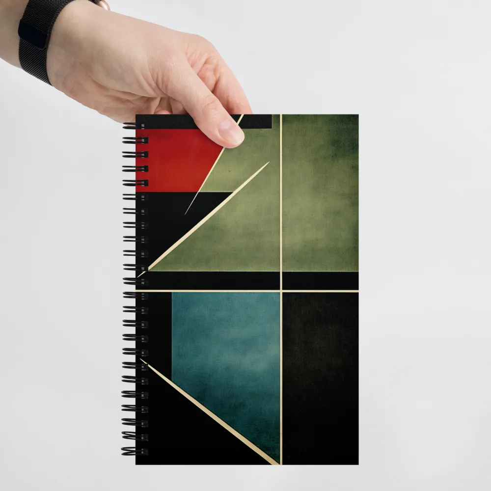 Abstract Geometric Composition 
 Spiral Notebook | 140 pages