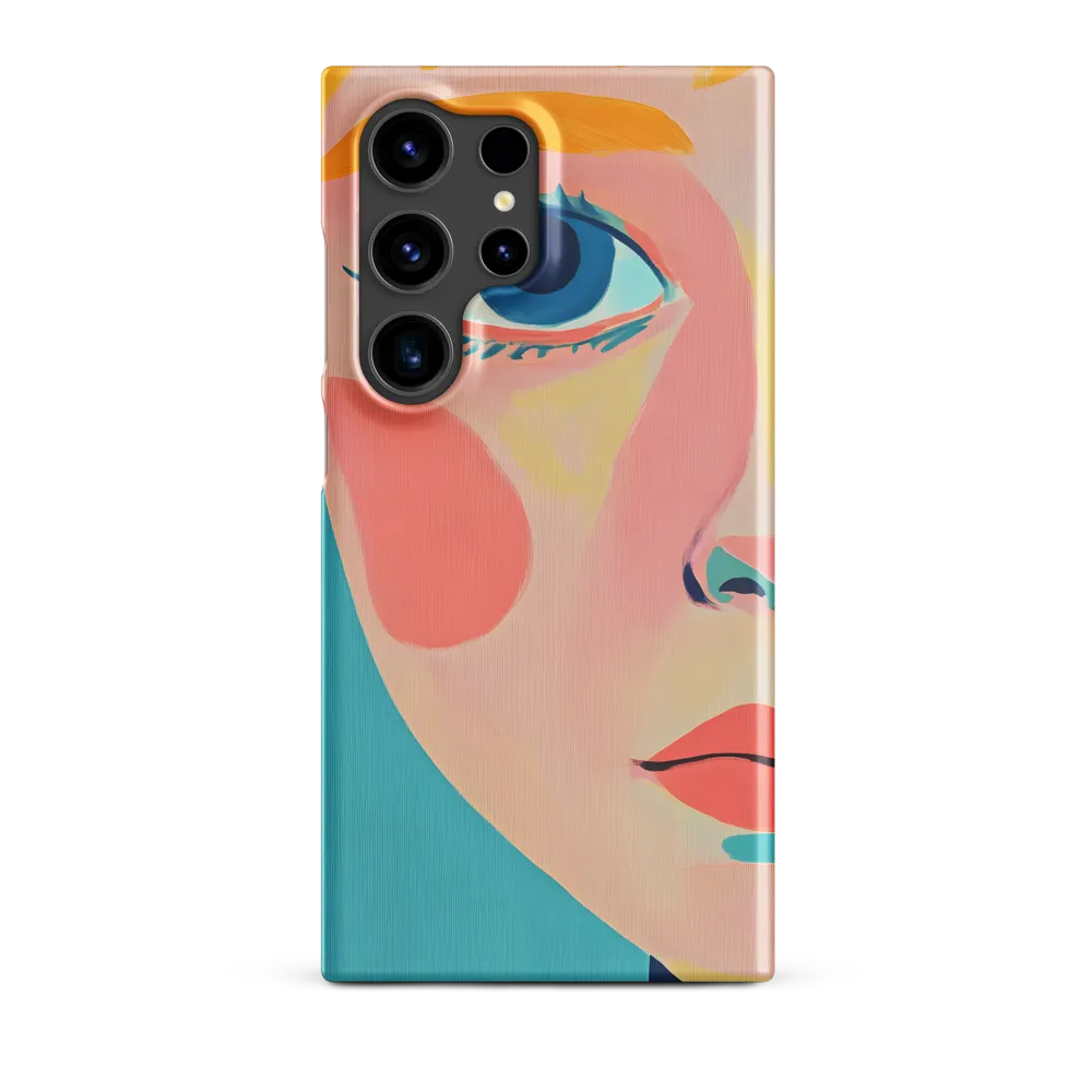 Stylized Portrait with Blue Eyes | Phone Case