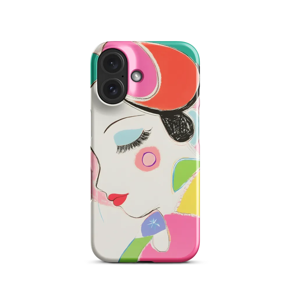 Whimsical Portrait in Colorful Abstraction