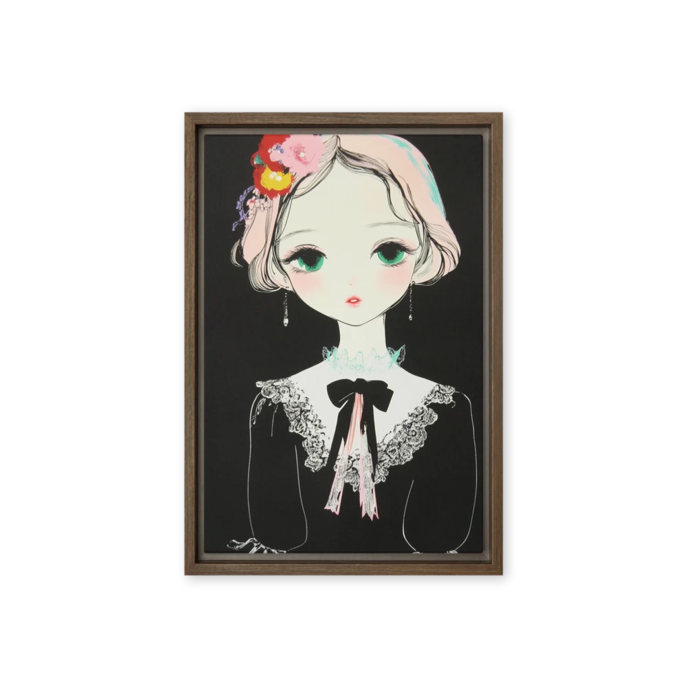 Enigmatic Floral Muse | Art Print