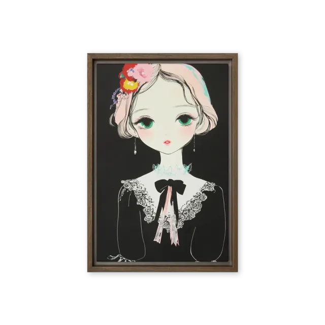 Enigmatic Floral Muse | Art Print