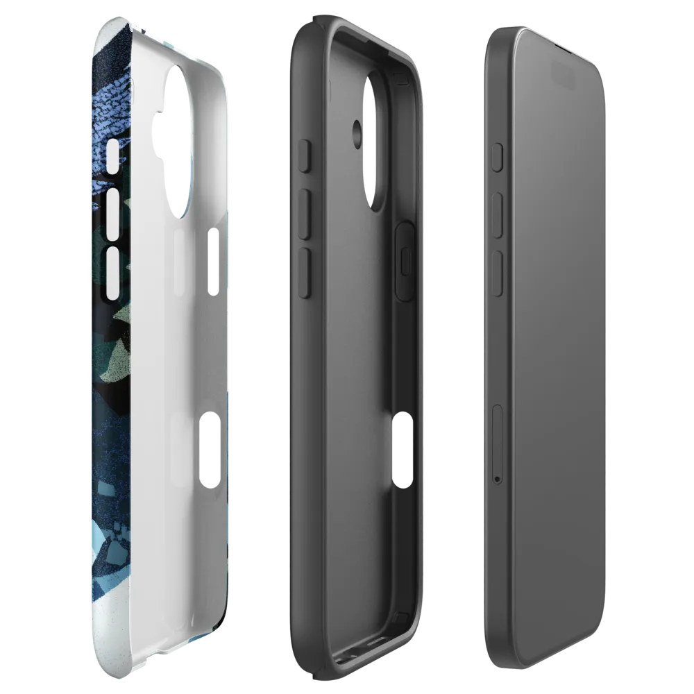 Angel Wings Above Fragmented Landscape | Phone Case