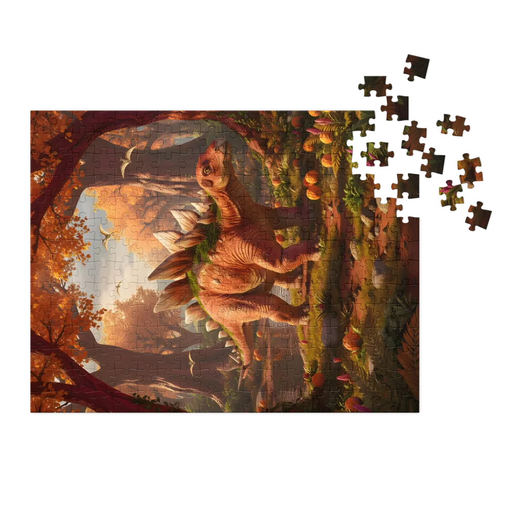 Autumn Stegosaurus | Jigsaw Puzzles