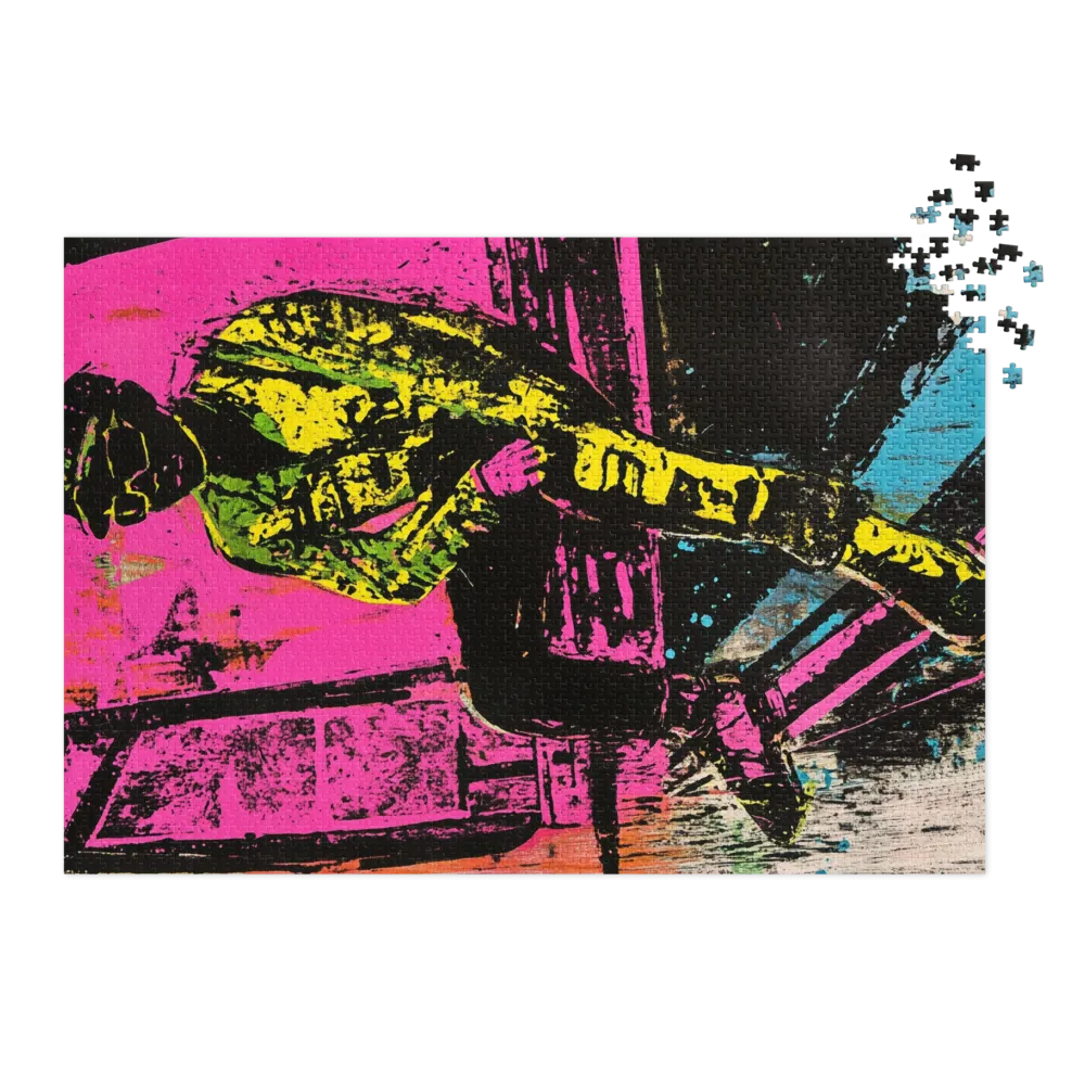 Neon Rebel 
 Jigsaw Puzzle in Tin Box