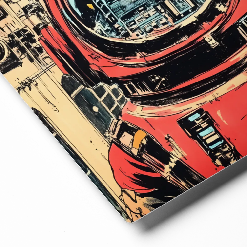 Urban Astronaut's Reflection 
 Canvas | 30″x 60″