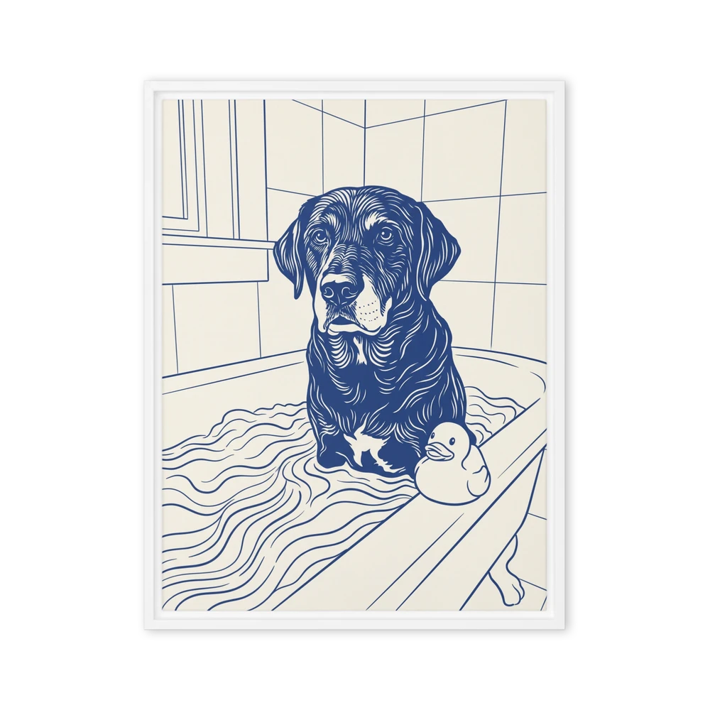 Pet Portrait — Cobalt Line