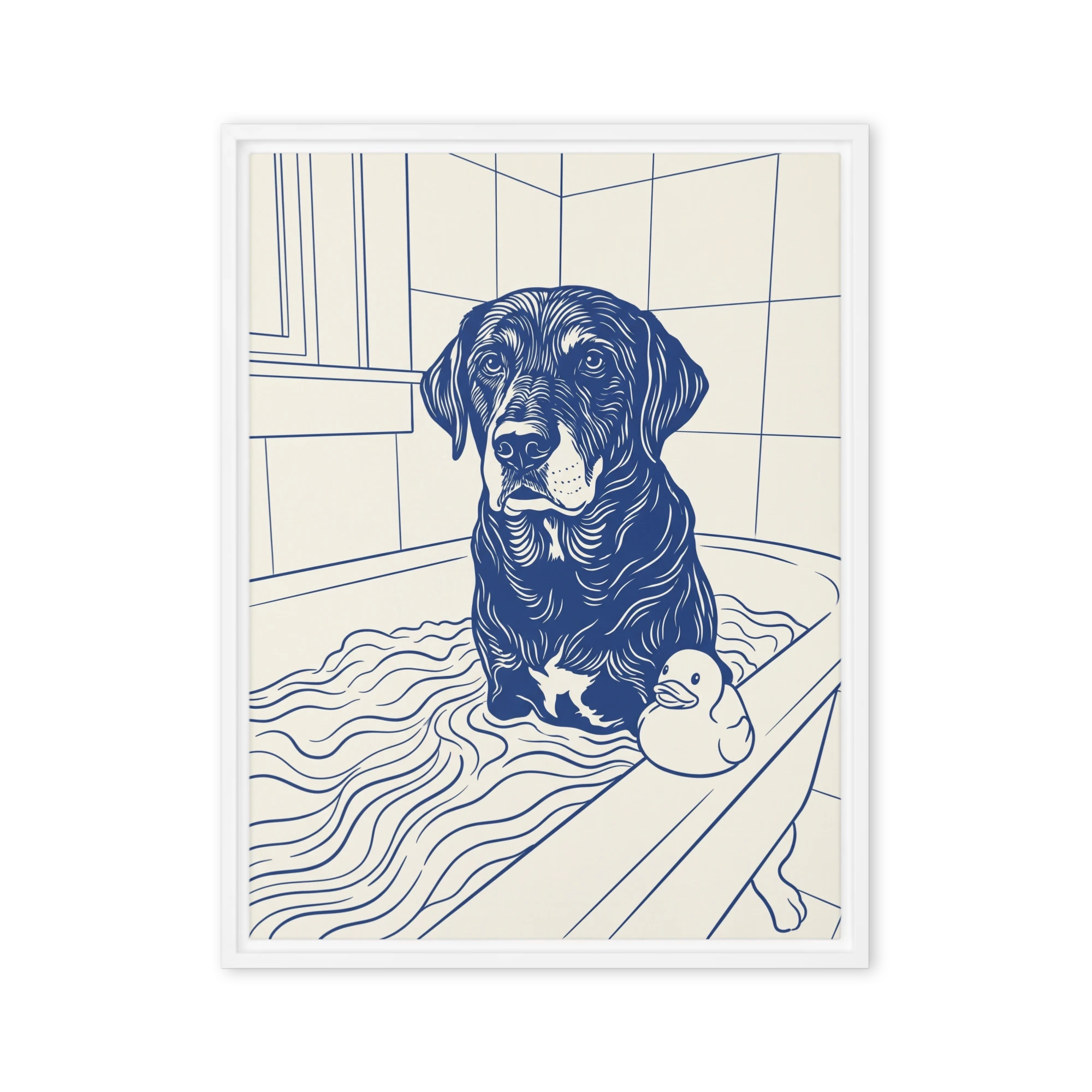 Pet Portrait — Cobalt Line