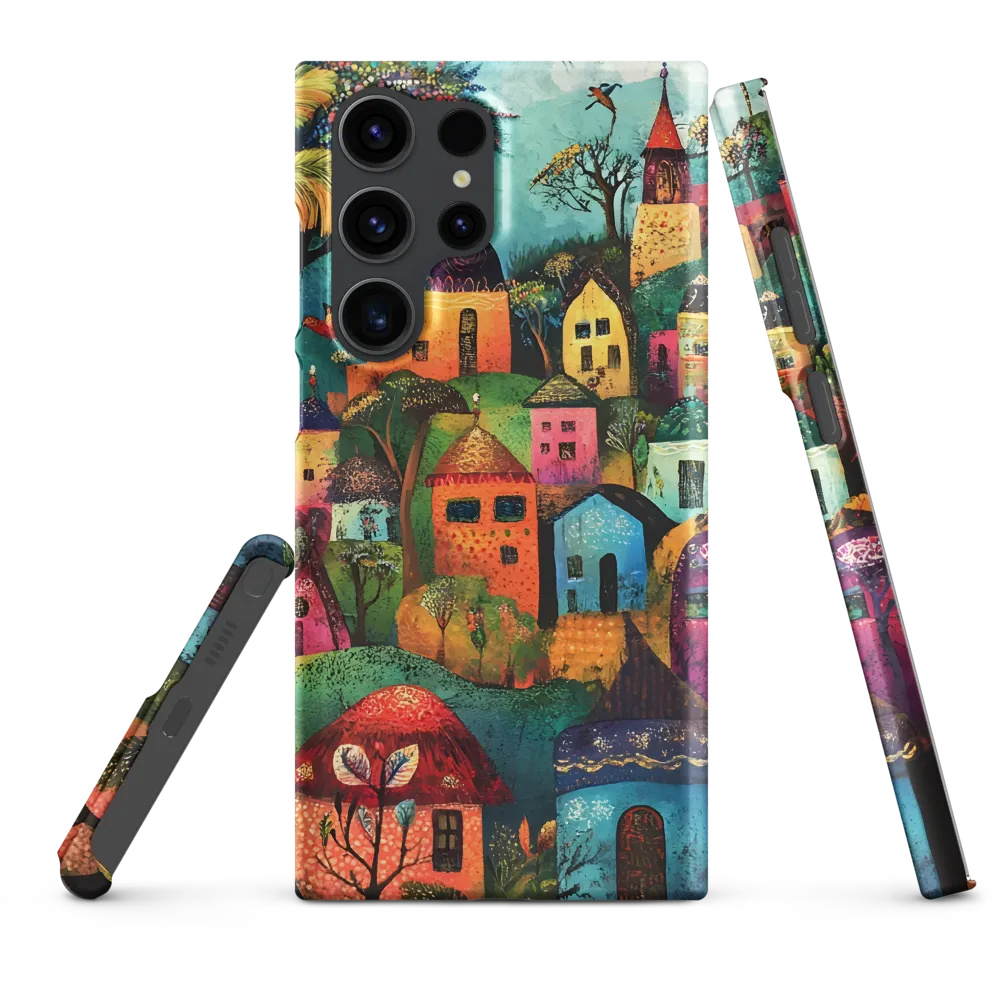 Colorful Folk Art Village | Phone Case