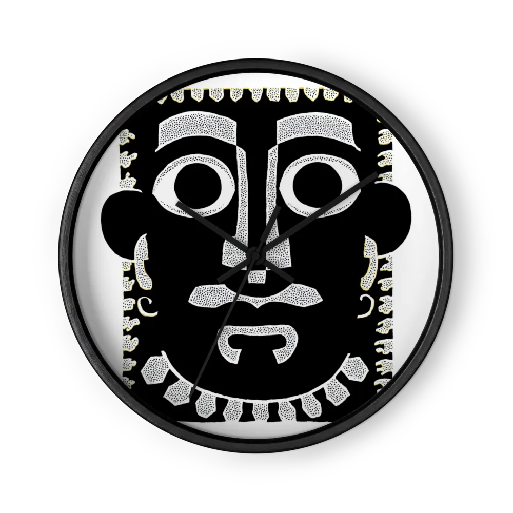 Totemic Mask | Wall Clock