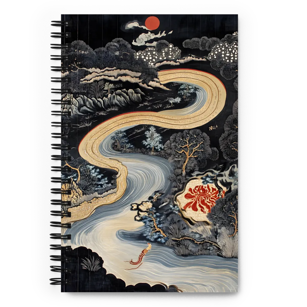 Dragon River Tapestry 
 Spiral Notebook | 140 pages