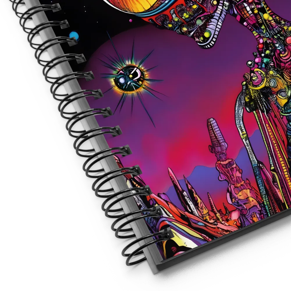 Cosmic Psychedelic Alien 
 Spiral Notebook | 140 pages