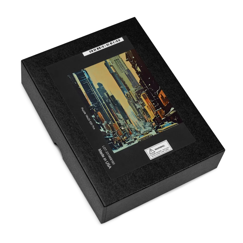 Winter Cityscape Painting 
 Jigsaw Puzzle