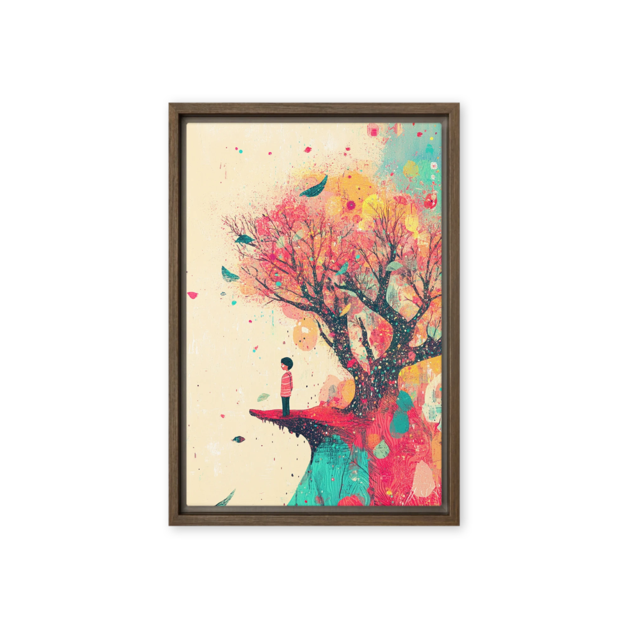 Whimsical Tree of Colors | Art Print