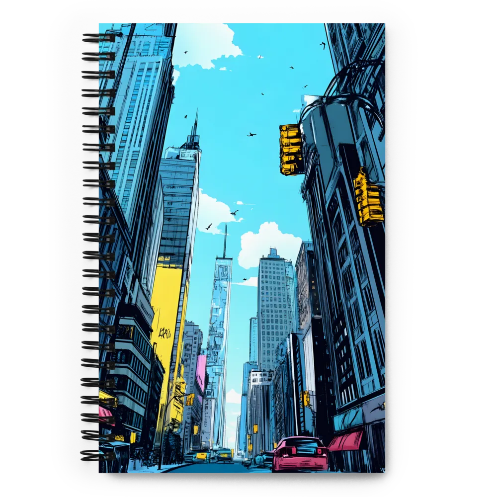 Comic Book Cityscape 
 Spiral Notebook | 140 pages
