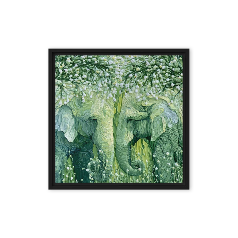 Verdant Elephants | Art Print