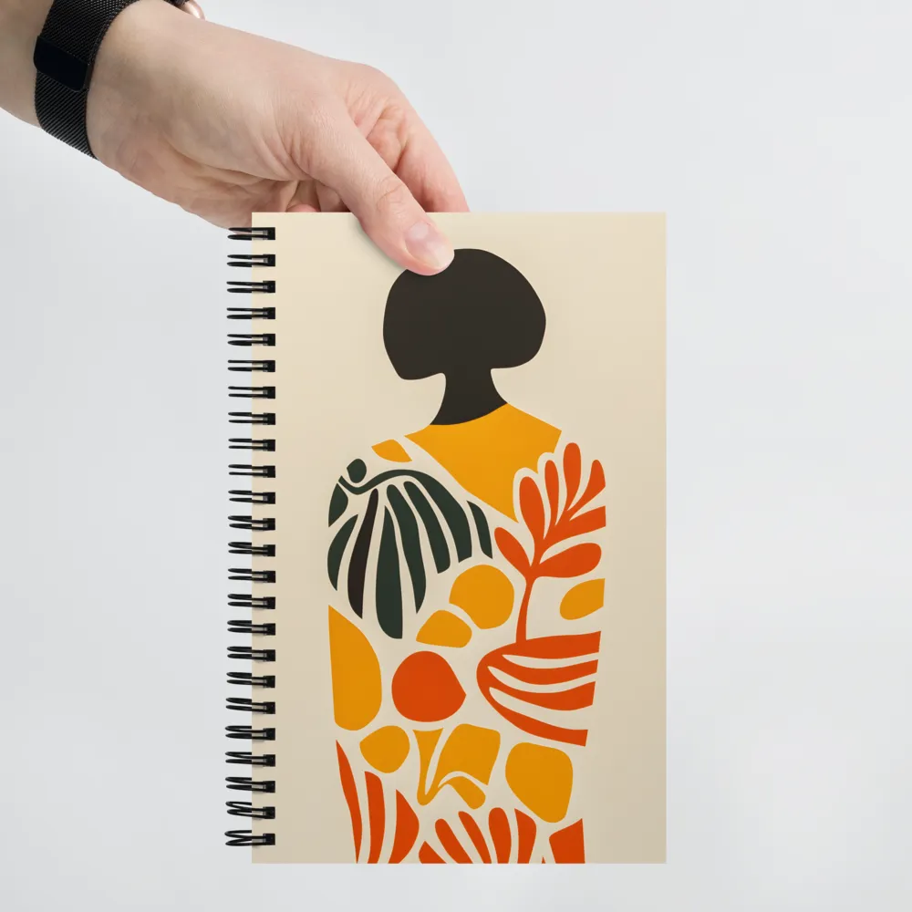 Organic Silhouette 
 Spiral Notebook | 140 pages