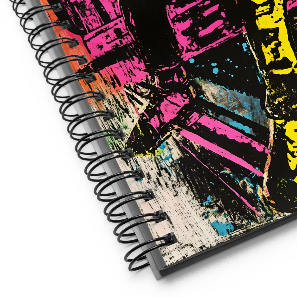 Urban Neon Portrait 
 Spiral Notebook | 140 pages