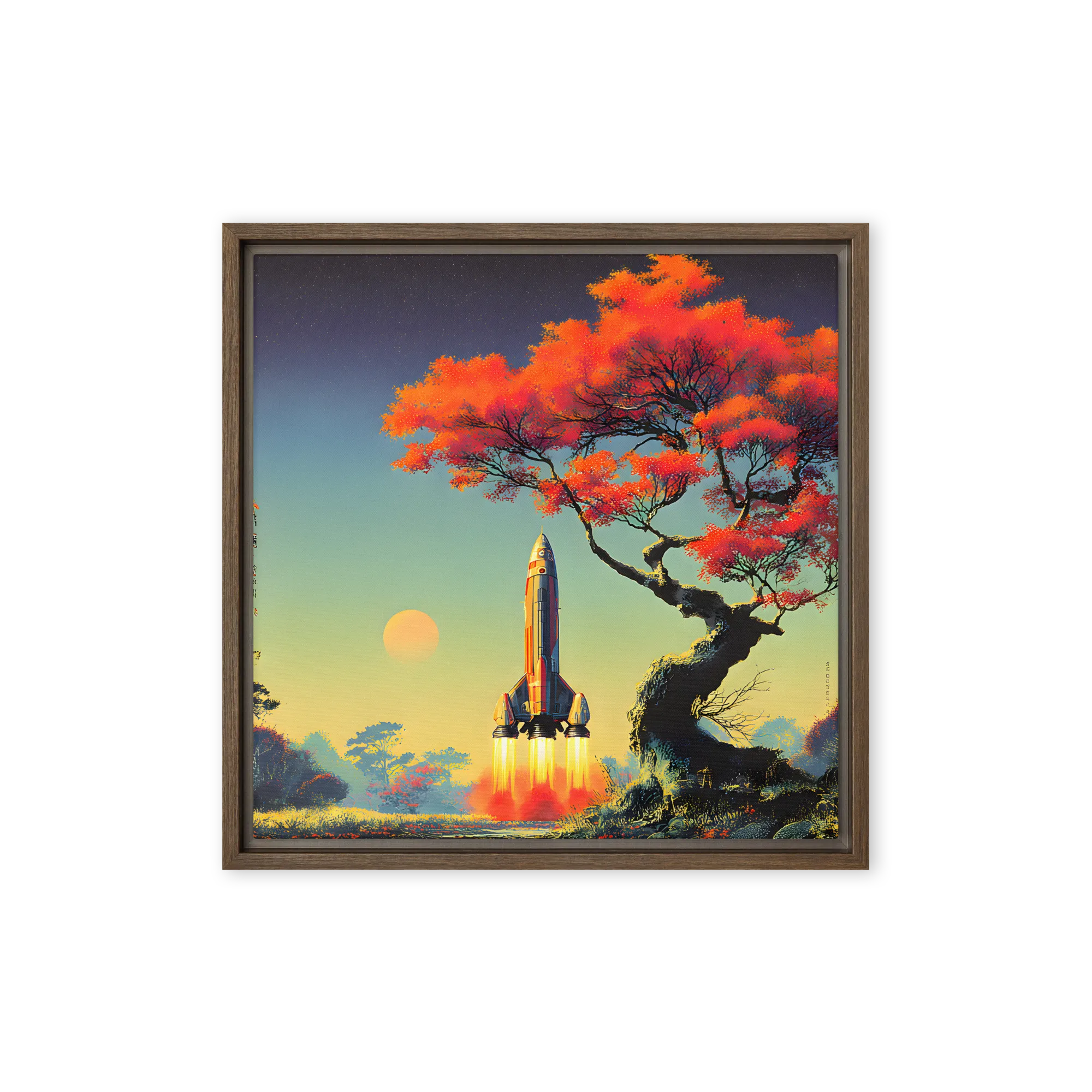 Ukiyo-e Rocket Launch