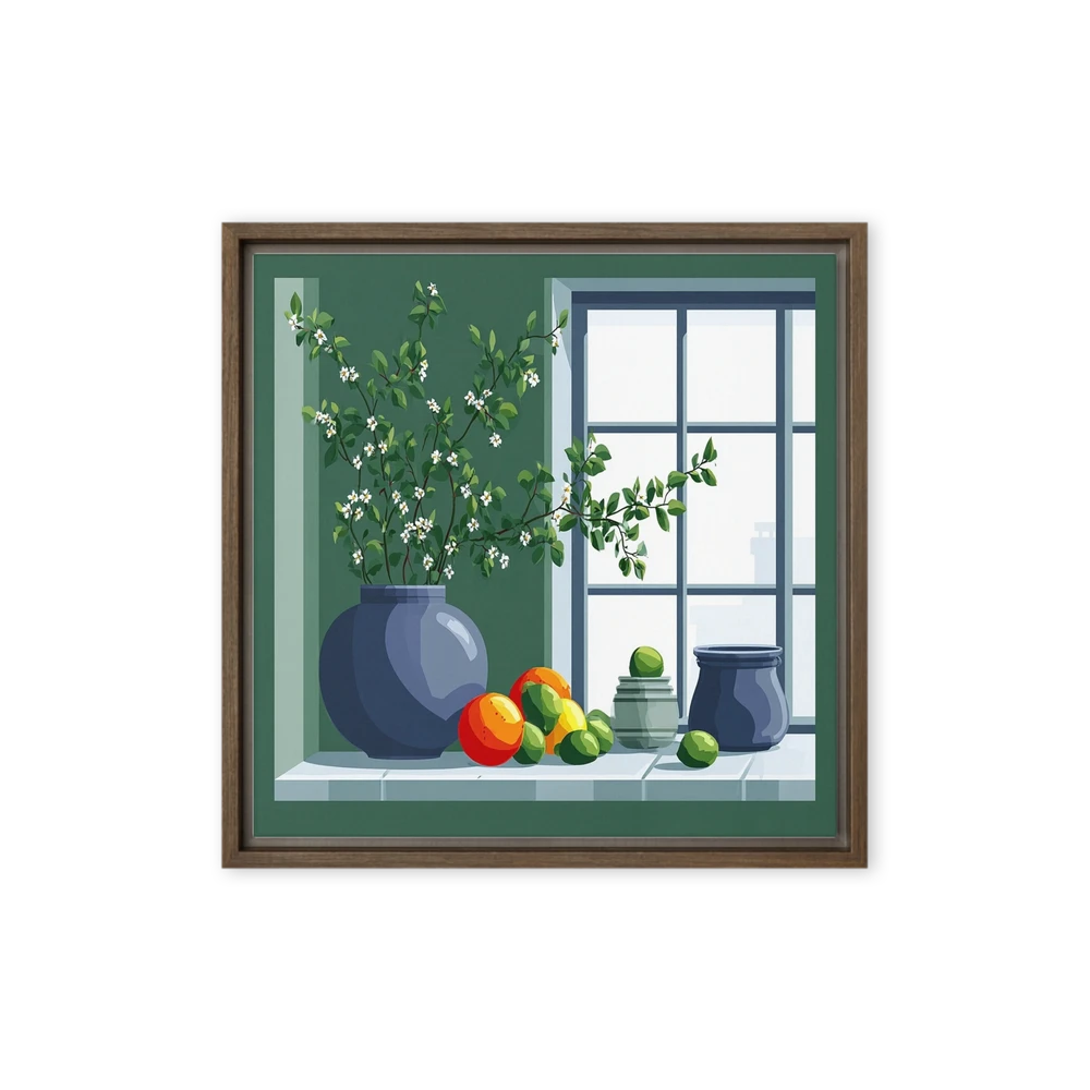Citrus and Blossom Window | Art Print