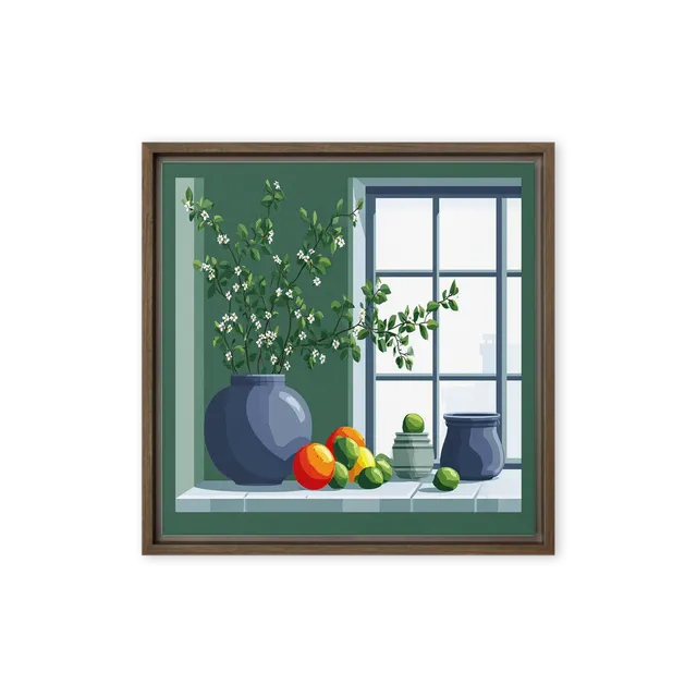 Citrus and Blossom Window | Art Print