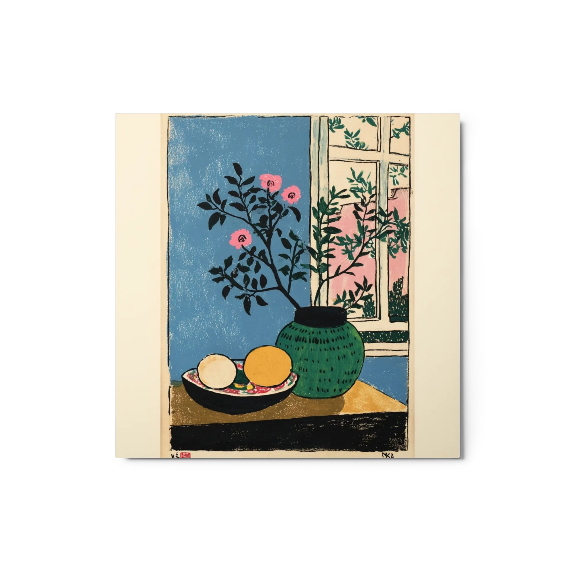 Still Life with Green Vase