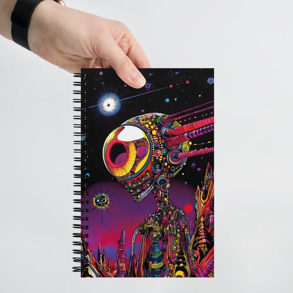 Cosmic Psychedelic Alien 
 Spiral Notebook | 140 pages