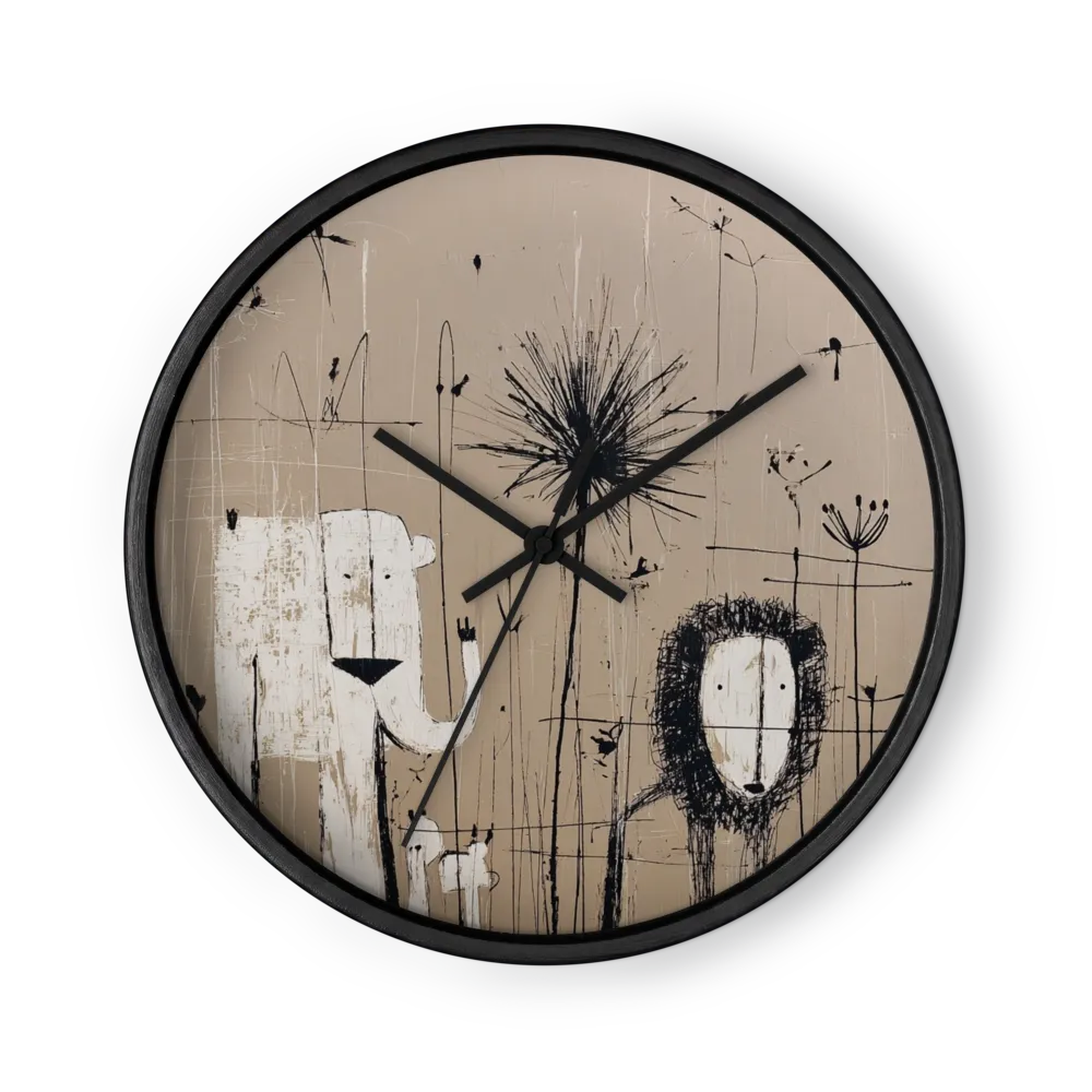 Savanna Companions | Wall Clock
