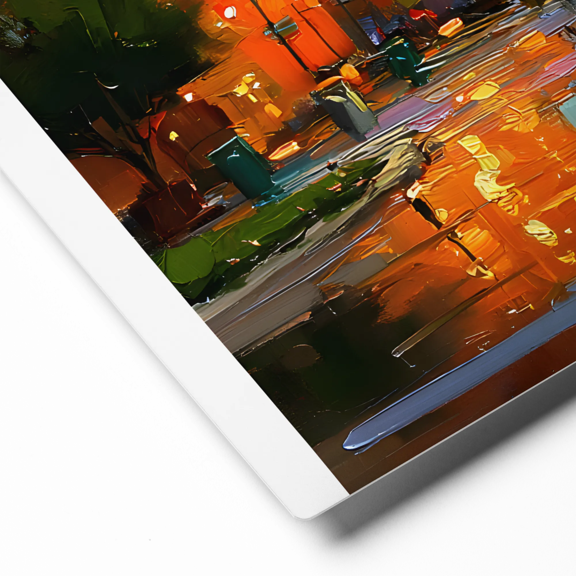 Impressionistic City Night 
 Canvas | 26″x 26″