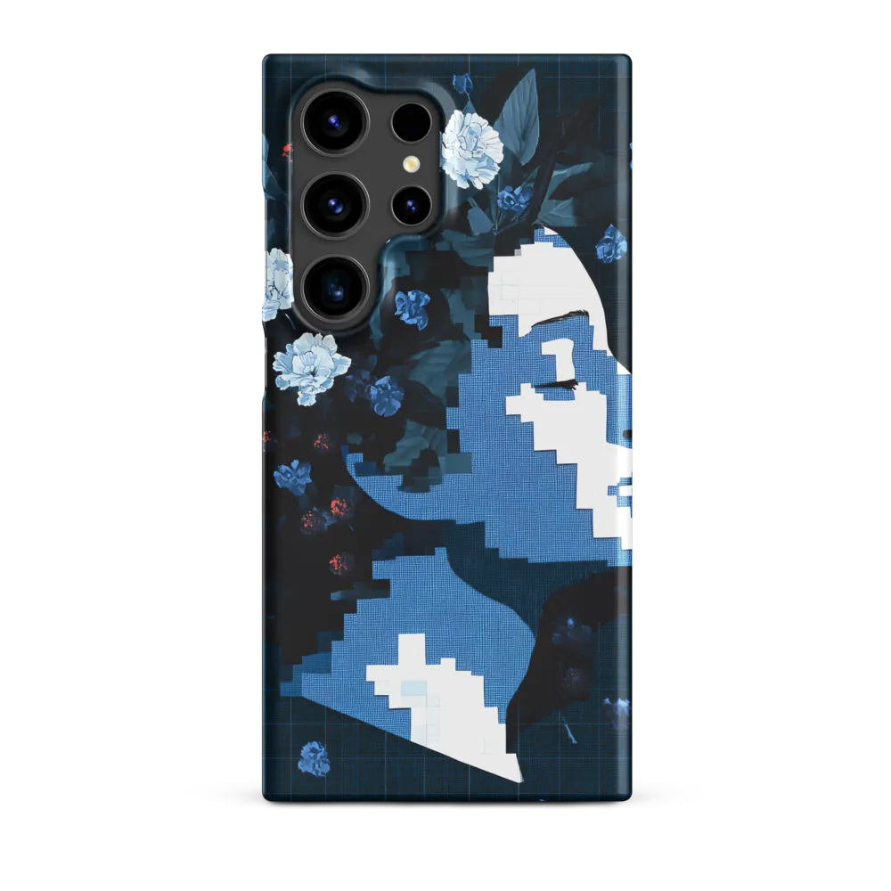 Stylized Floral Profile Silhouette | Phone Case