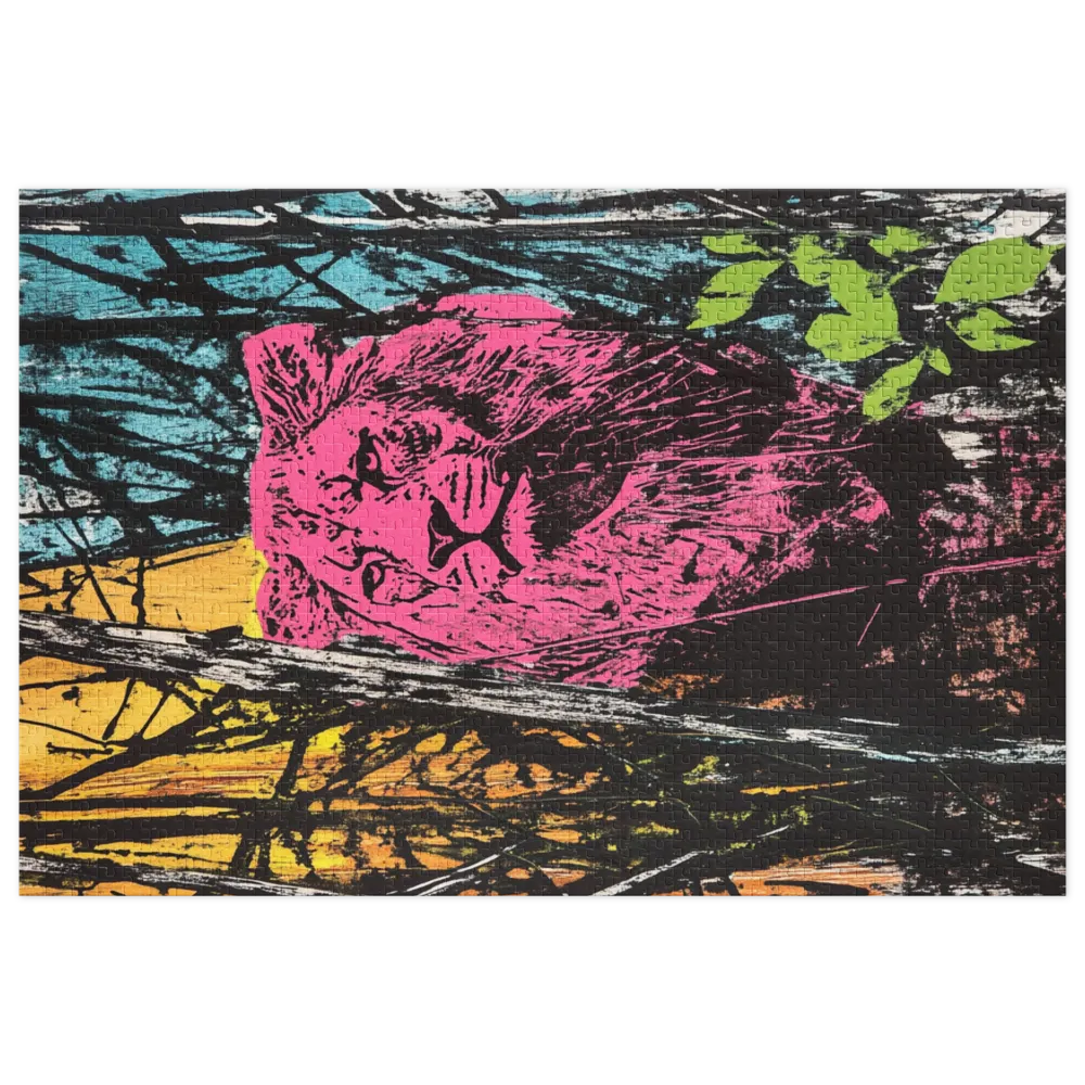 Jungle King 
 Jigsaw Puzzle in Tin Box